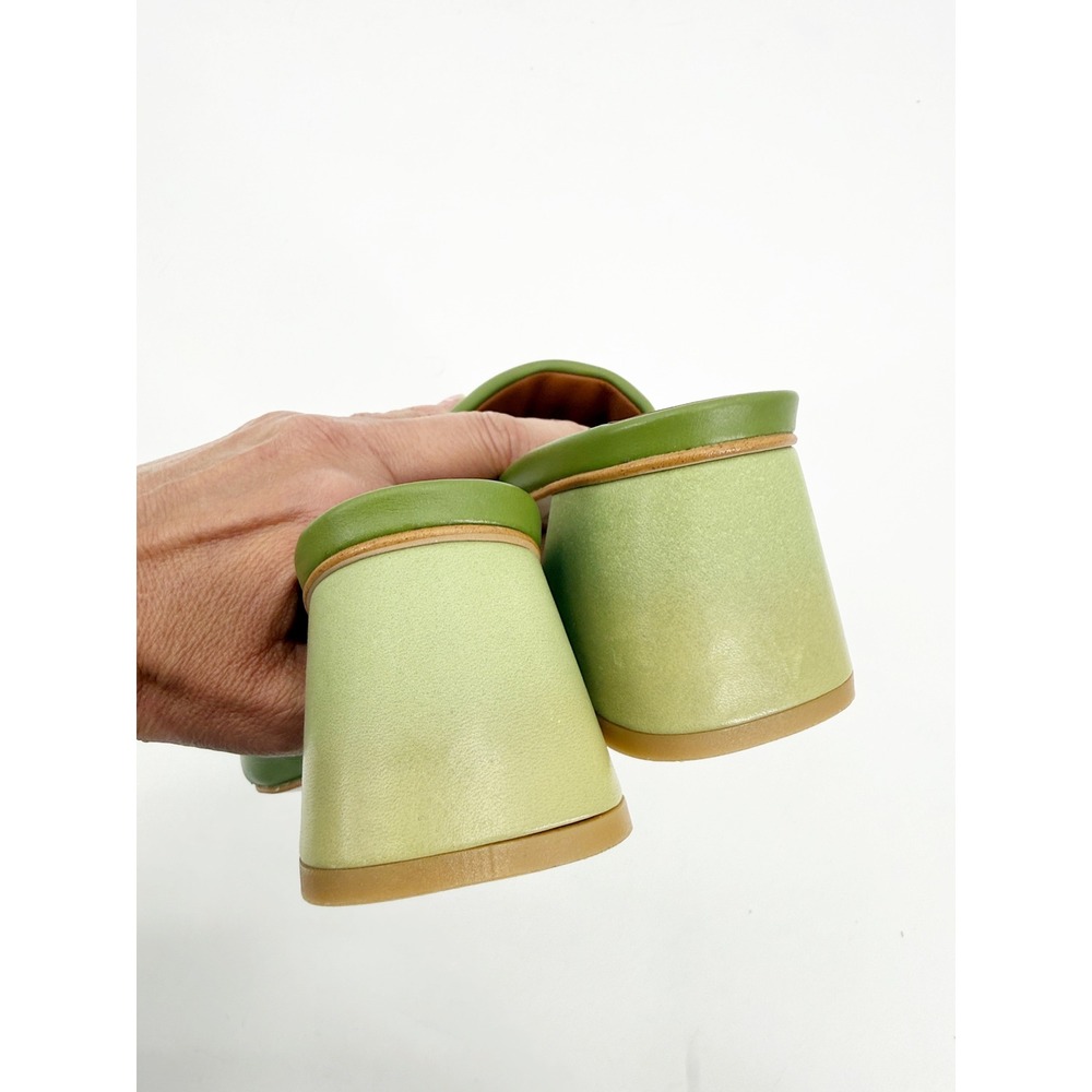 Alohas Degrade Evergreen Ombre Leather Block Heel Mules Sandals 36 6 NWOT - Picture 6 of 10